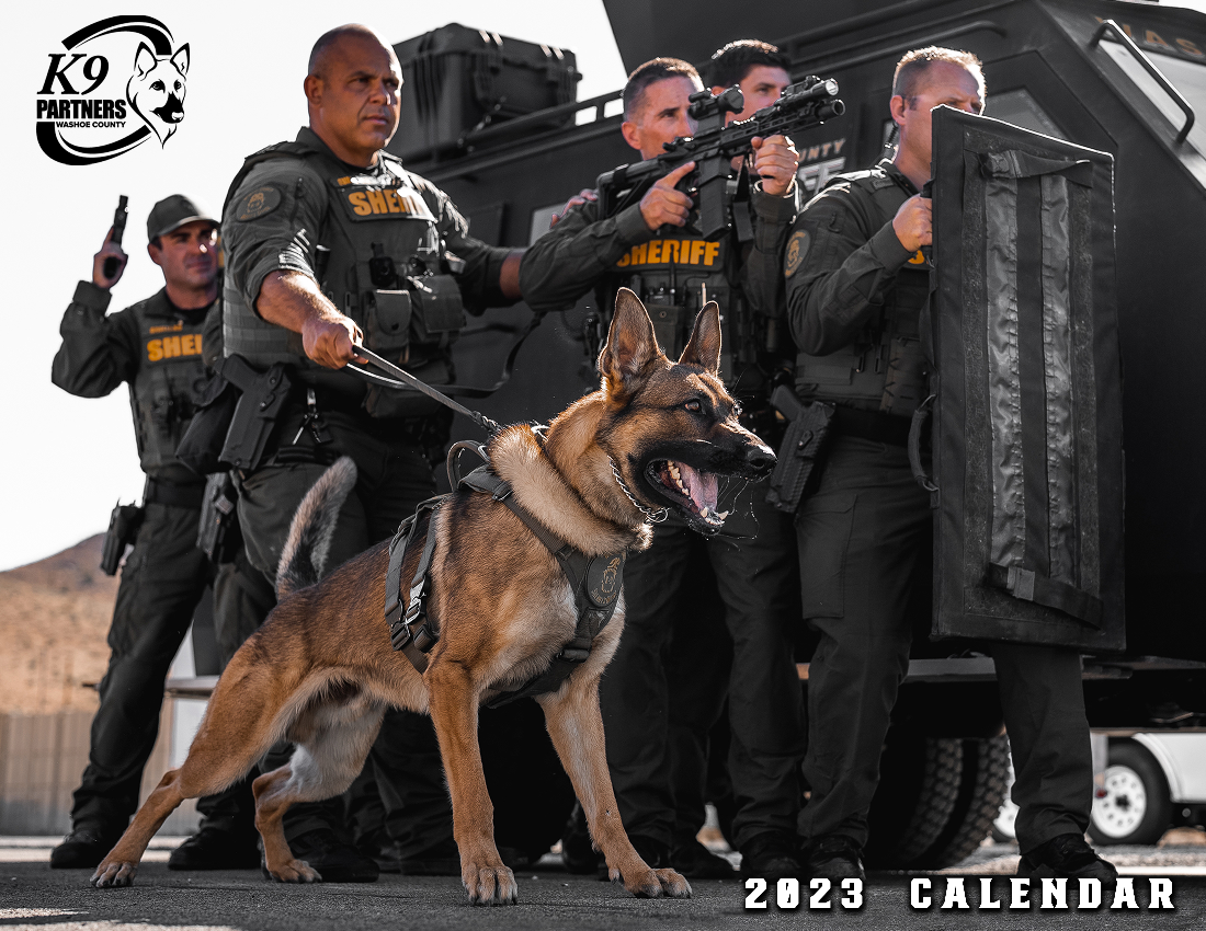 2023 K9 Calendar Cover. Photo by Michael Lucido
