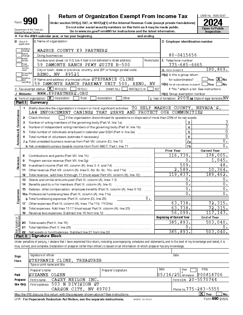 2024 Tax Return Page 01